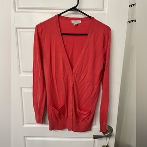 Coral Lightweight Cardigan